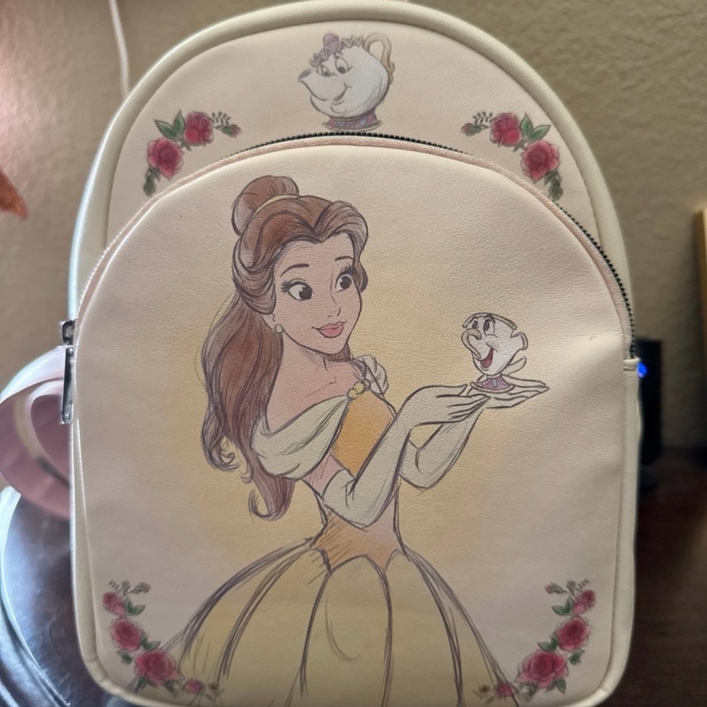 Disney Belle Backpack with Rose Accents